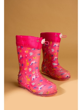 Pink - Kids Boots - Pembe Potin