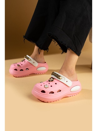 Black - Sandal - Sandal - Pembe Potin