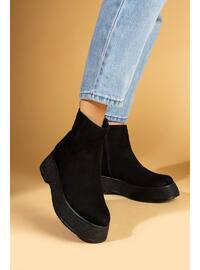 Black - High Heel Boots - Boots