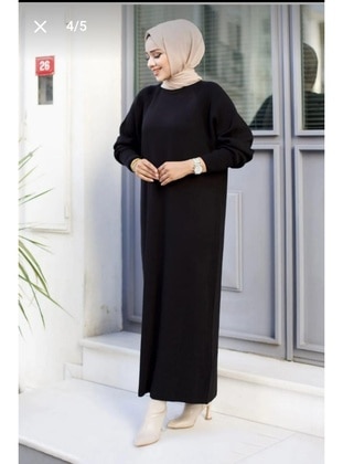 Black - Knit Dresses - Maymara