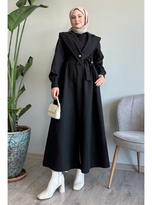 Black - Trench Coat - InStyle