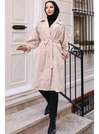 Beige - Trench-coat