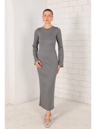 Anthracite - Modest Dress - Melike Tatar