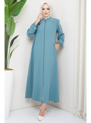 Mint Green - Abaya - Hafsa Mina