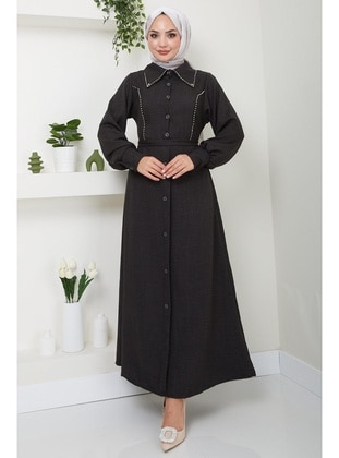 Black - Modest Dress - Hafsa Mina