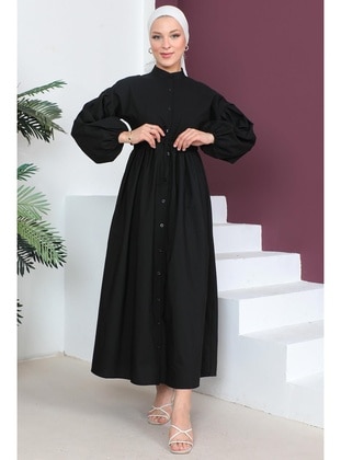 Black - Modest Dress - Hafsa Mina