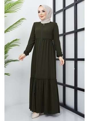 Khaki - Abaya - Hafsa Mina