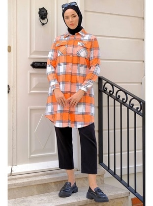 Orange - Tunic - Hafsa Mina