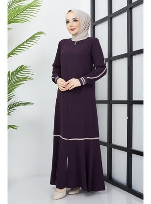 Maroon - Abaya - Hafsa Mina