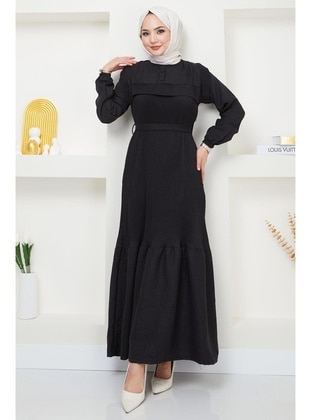 Black - Modest Dress - Hafsa Mina