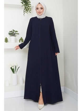 Navy Blue - Abaya - Hafsa Mina