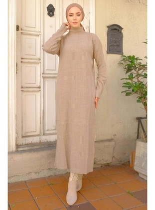 Mink - Knit Dresses - Hafsa Mina