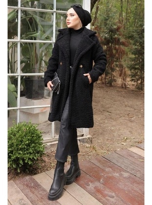 Black - Puffer Jackets - Hafsa Mina