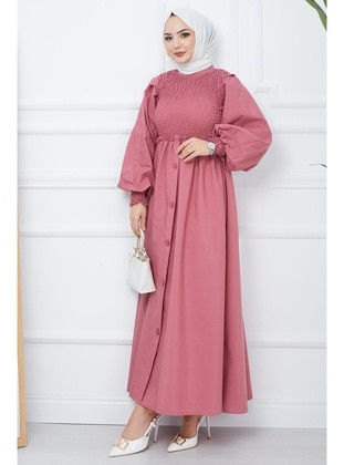 Dusty Rose - Modest Dress - Hafsa Mina