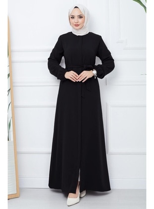 Black - Abaya - Hafsa Mina