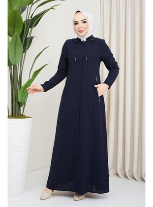 Navy Blue - Abaya - Hafsa Mina