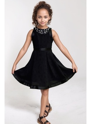 Black - Girls` Dress - Riccotarz