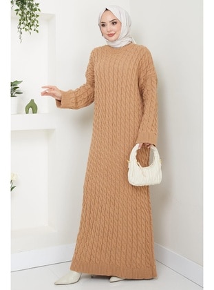 Camel - Modest Dress - Hafsa Mina