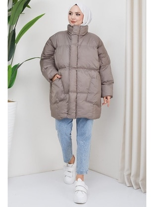 Mink - Puffer Jackets - Hafsa Mina