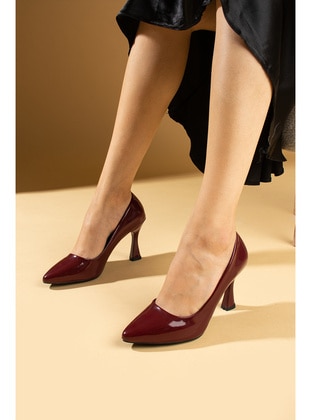 Burgundy - High Heel - Heels - Pembe Potin