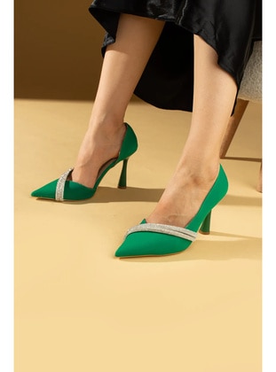 Green - Heels - Pembe Potin