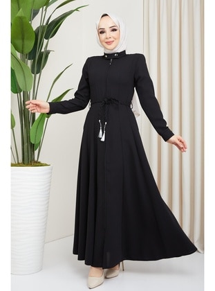 Black - Abaya - Hafsa Mina