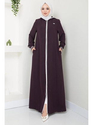 Maroon - Abaya - Hafsa Mina