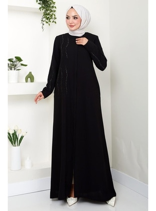 Black - Abaya - Hafsa Mina