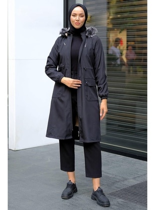 Black - Puffer Jackets - Hafsa Mina