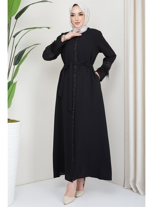 Black - Abaya - Hafsa Mina