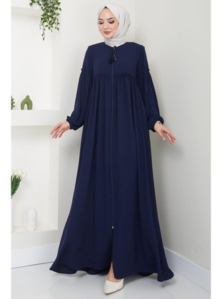 Navy Blue - Abaya - Hafsa Mina