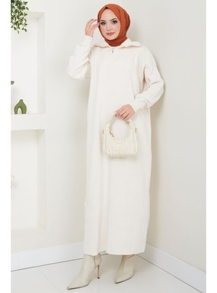 White - Knit Cardigan - Hafsa Mina