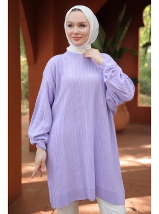 Lilac - Knit Tunics - Hafsa Mina