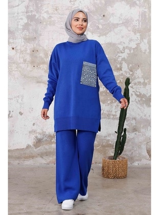 Saxe Blue - Knit Suits - Bestenur