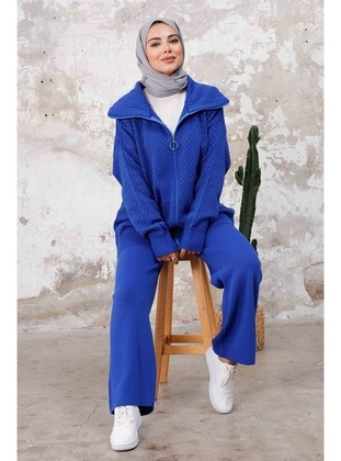 Saxe Blue - Knit Suits - Bestenur