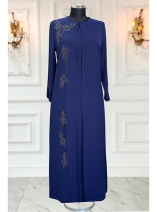 Navy Blue - Modest Dress - Amine Hüma