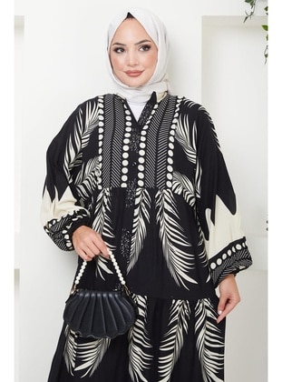 Black - Modest Dress - Hafsa Mina