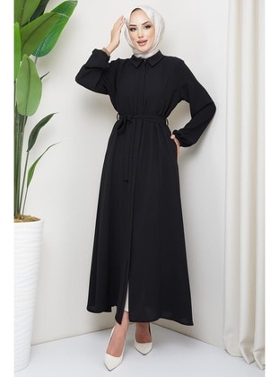 Black - Abaya - Hafsa Mina