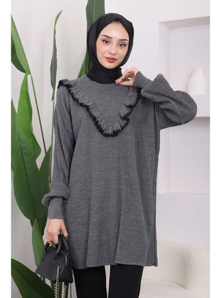 Anthracite - Knit Tunics - İmaj Butik