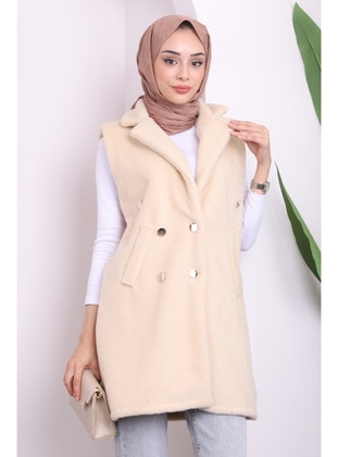 Beige - Vest - İmaj Butik