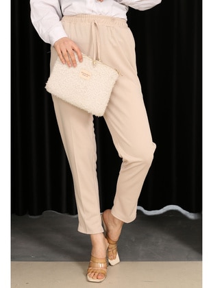 Beige - Pants - İmaj Butik