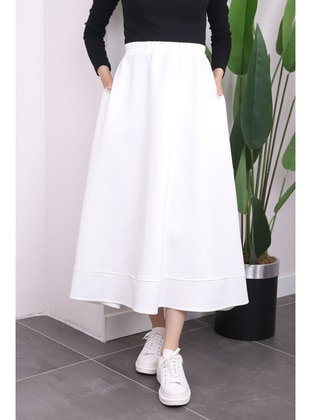 White - Skirt - İmaj Butik