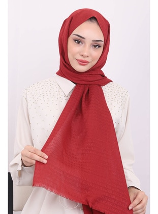 Burgundy - Shawl - İmaj Butik