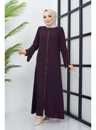 Maroon - Abaya - Hafsa Mina