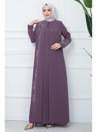 Maroon - Modest Dress - Hafsa Mina