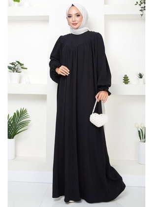 Black - Modest Dress - Hafsa Mina