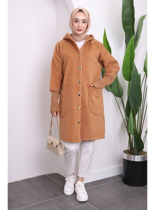 Camel - Unlined - Puffer Jackets - İmaj Butik