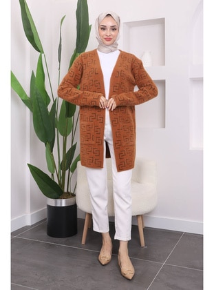 Camel - Knit Cardigan - İmaj Butik