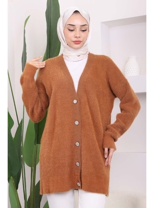 Camel - Knit Cardigan - İmaj Butik