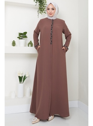 Brown - Abaya - Hafsa Mina